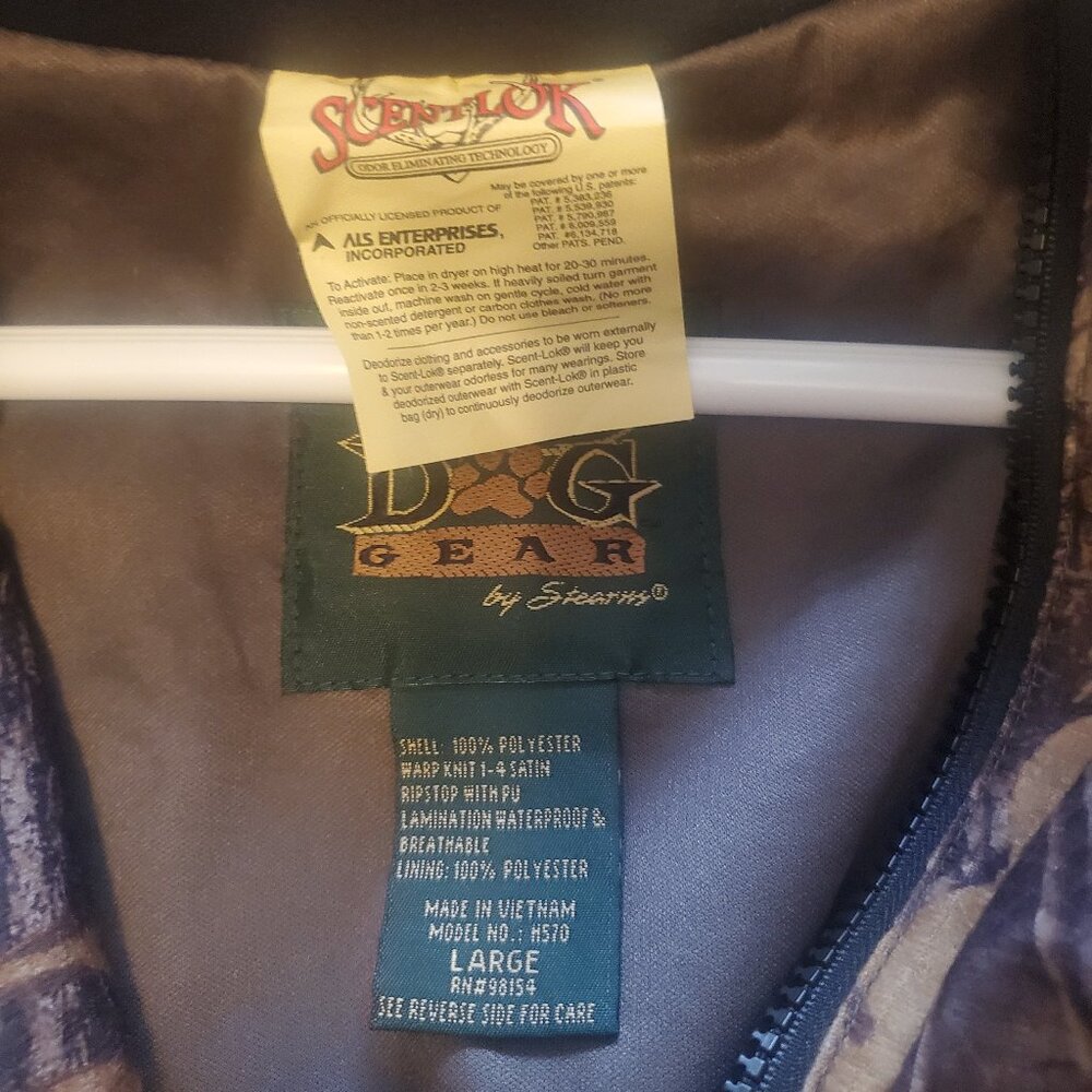 Scent Lok Realtree Hardwoods Men's Hunting Jacket Stearns Mad Dog Gear Size L